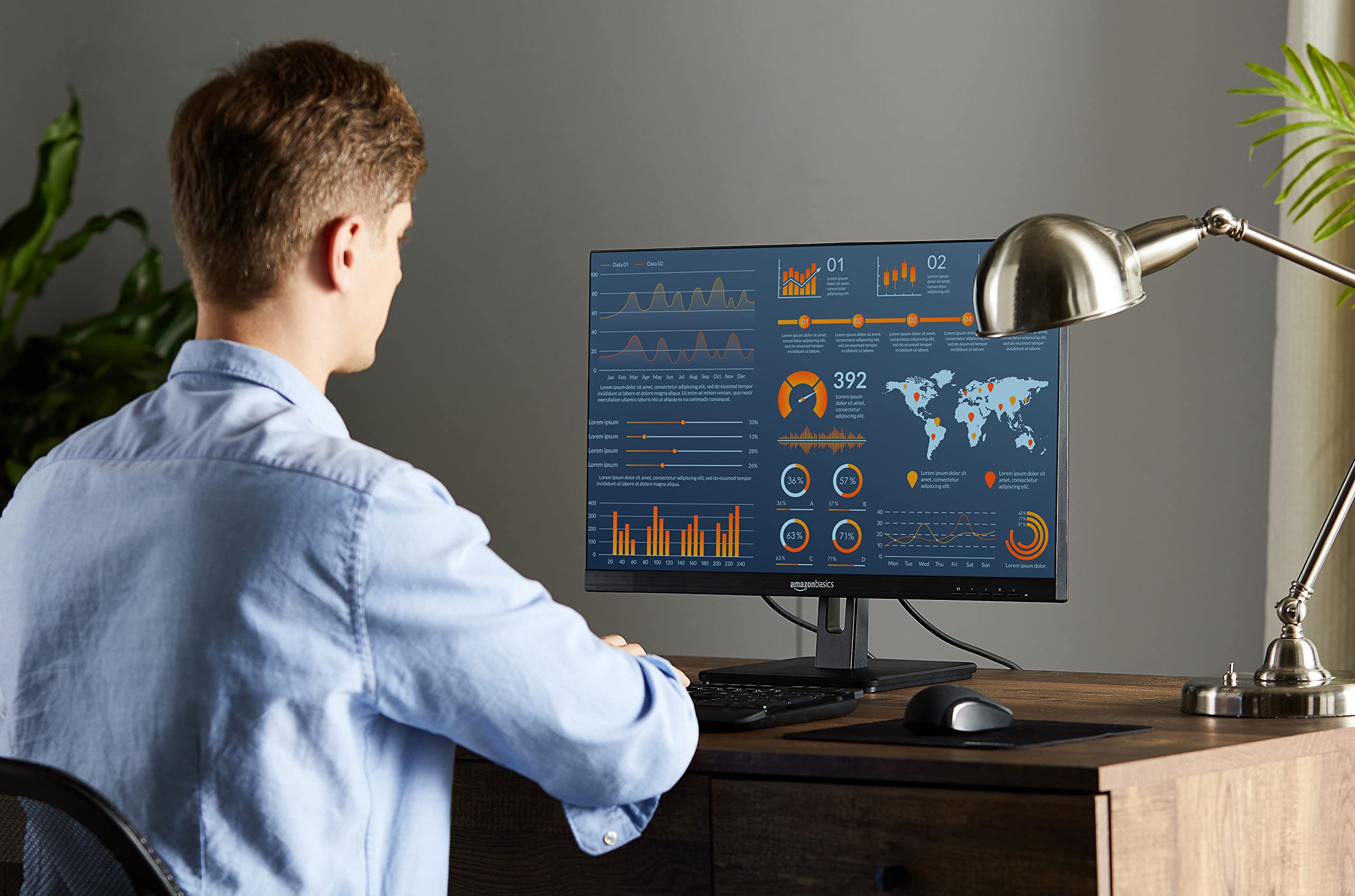 Amazon.com: Amazon Basics IPS Monitor 75 Hz Powered with AOC